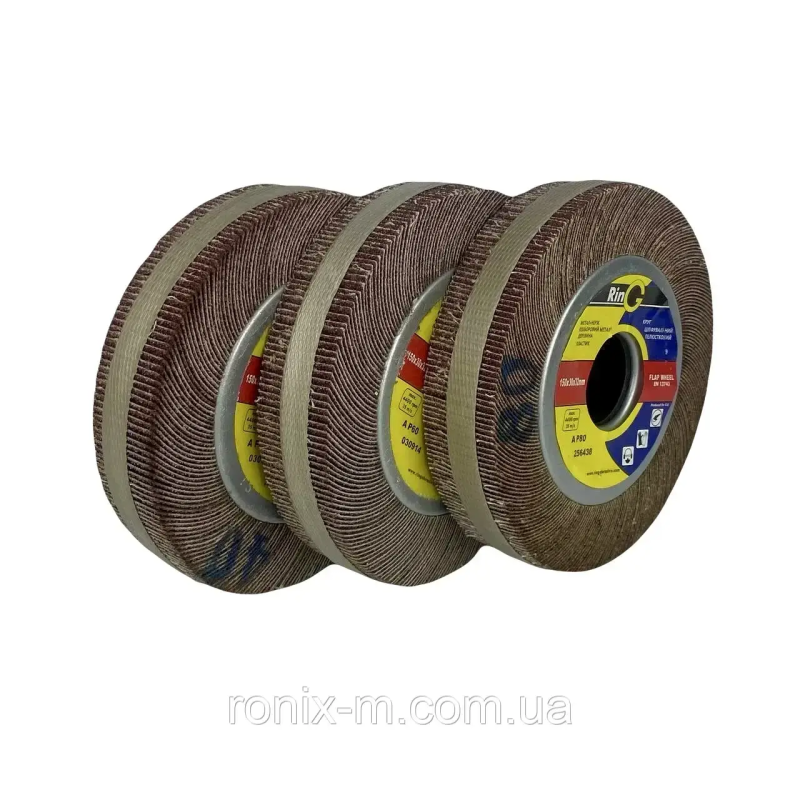 Круг шліфувальний пелюстковий (КШП) 150х30х32 P40 RinG Круг шліфувальний пелюстковий (КШП) 150х30х32 P40 RinG
