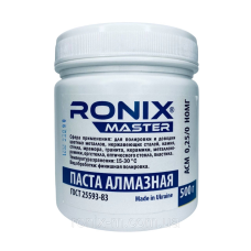 Алмазна паста по металу АСМ зерно 0.25/0 НОМГ 40г RONIX master 500г