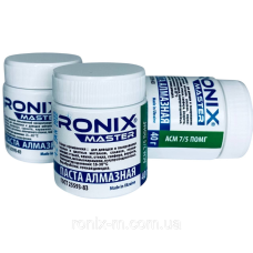 Алмазна паста для металу АСН зерно 7/5 ПОМГ (зелена) RONIX master