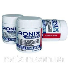 Алмазна паста для металу АСН зерно 60/40 ПОМГ (червона) RONIX master