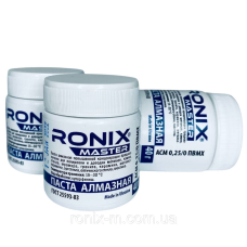 Алмазна паста для каменю та скла АСМ зерно 0,25/0 ПВМХ (жовта) 40 грамів RONIX master