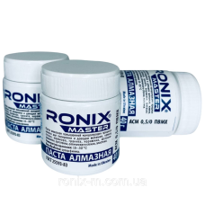 Алмазна паста для каменю та скла АСМ зерно 0,5/0 ПВМХ (жовта) 40 грамів RONIX master
