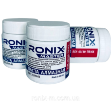 Алмазна паста для каменю та скла АСМ зерно 60/40 ПВМХ (червона) 40 грамів RONIX master
