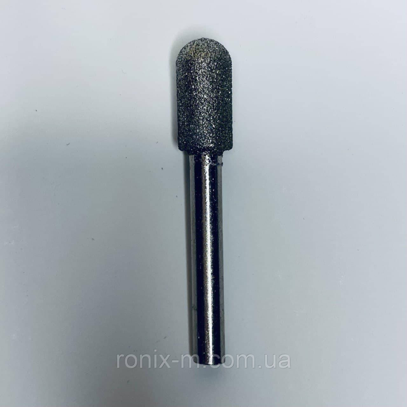 Алмазна головка AW 10х20х6мм (циліндр зі сферичним кінцем)