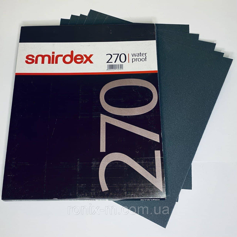 Абразивні листи на водостійкій основі SMIRDEX 270, 280х230 мм зерно Р2500