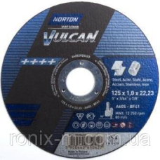 Круг відрізний Norton Vulkan Ø 180x2.5x22.23 (метал/неірж)