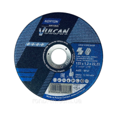 Круг відрізний Norton Vulkan Ø 125x1.2x22.23 (метал/нерж)