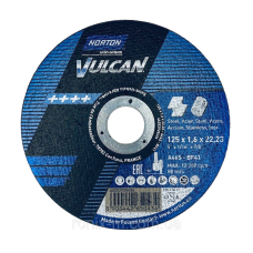 Круг відрізний Norton Vulkan Ø 125x1.6x22.23 (метал/неірж)